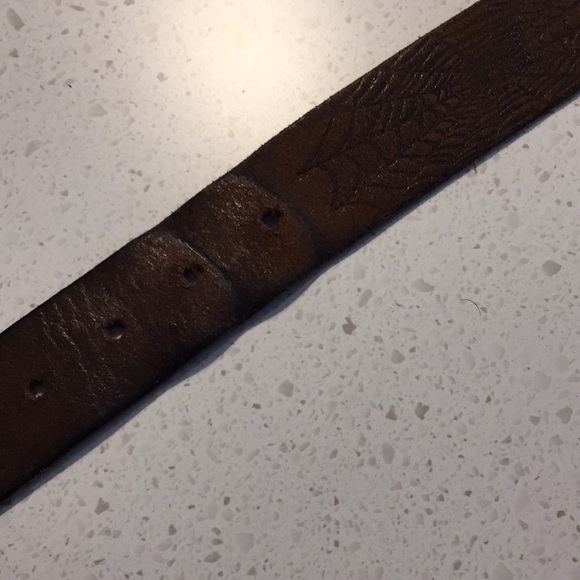 Free🌷 MARVEL Spider-Man leather web belt size 32 brown - Picture 4 of 5